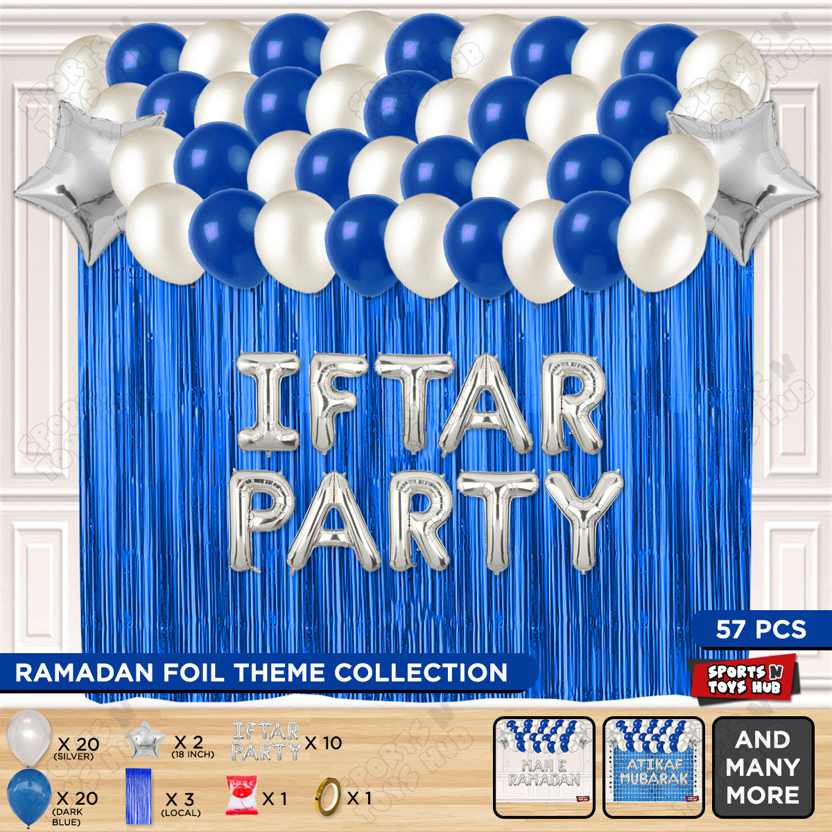 Iftar Party Foil Balloon Curtain Theme Collection