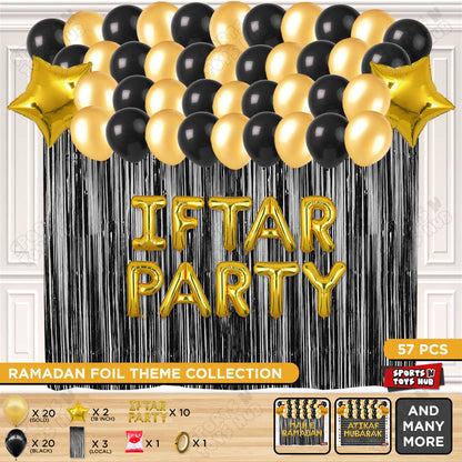 Iftar Party Foil Balloon Curtain Theme Collection
