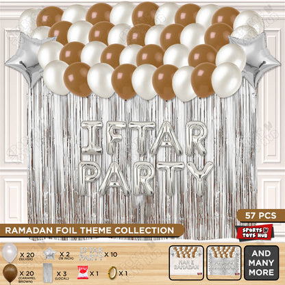 Iftar Party Foil Balloon Curtain Theme Collection