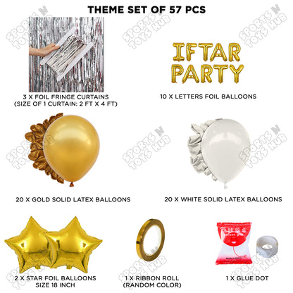 Iftar Party Foil Balloon Curtain Theme Collection