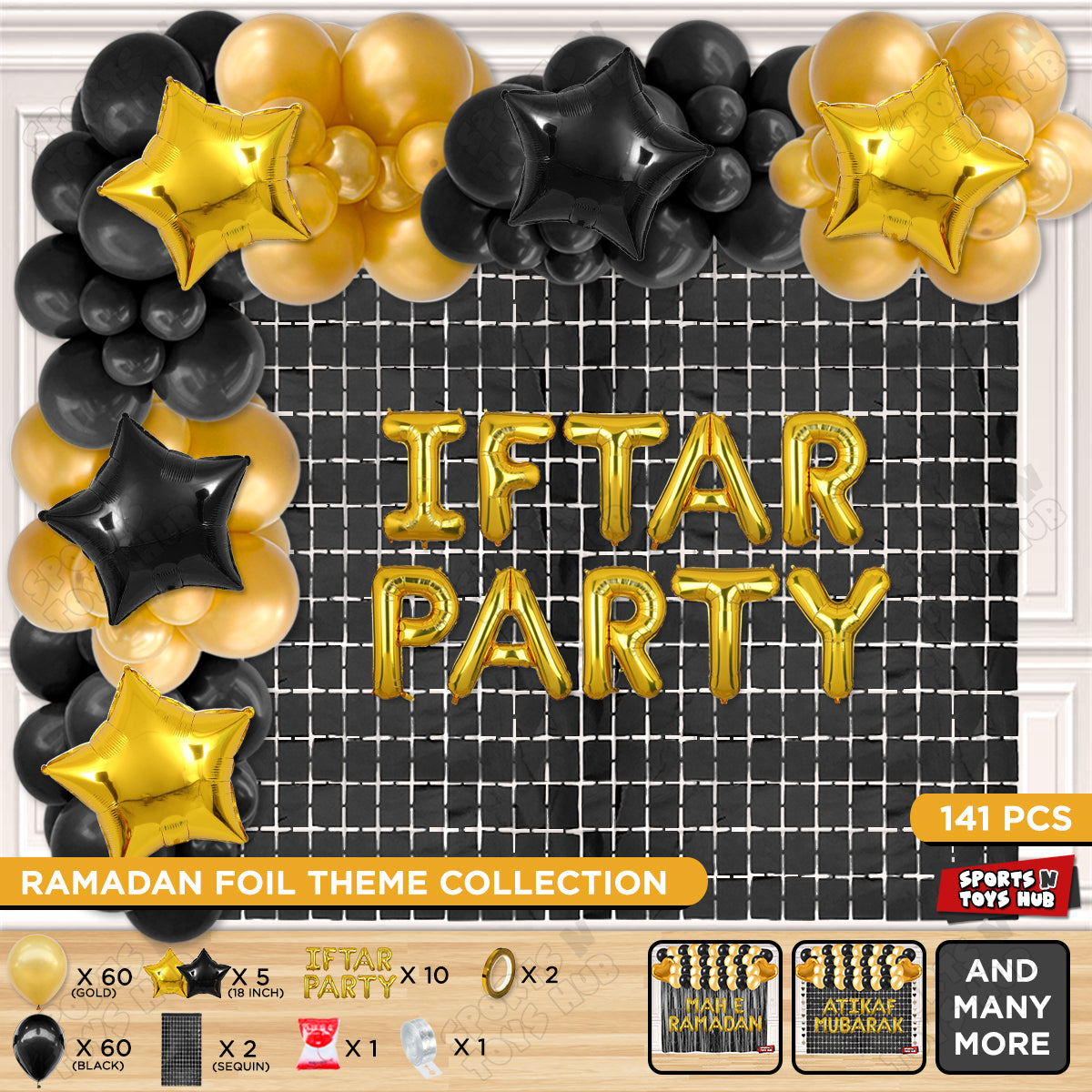 Iftar Party Foil Balloon Arch Theme Collection