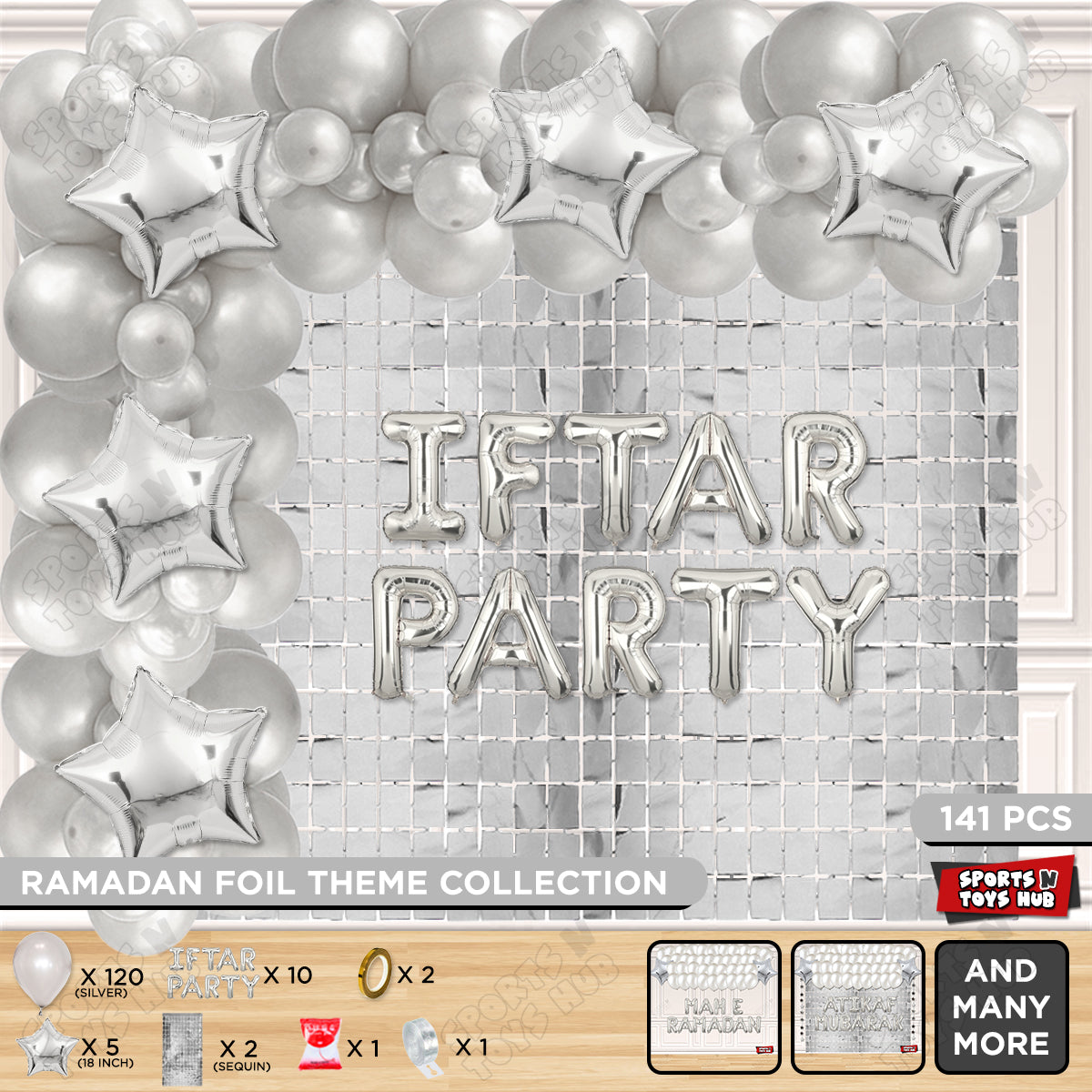 Iftar Party Foil Balloon Arch Theme Collection