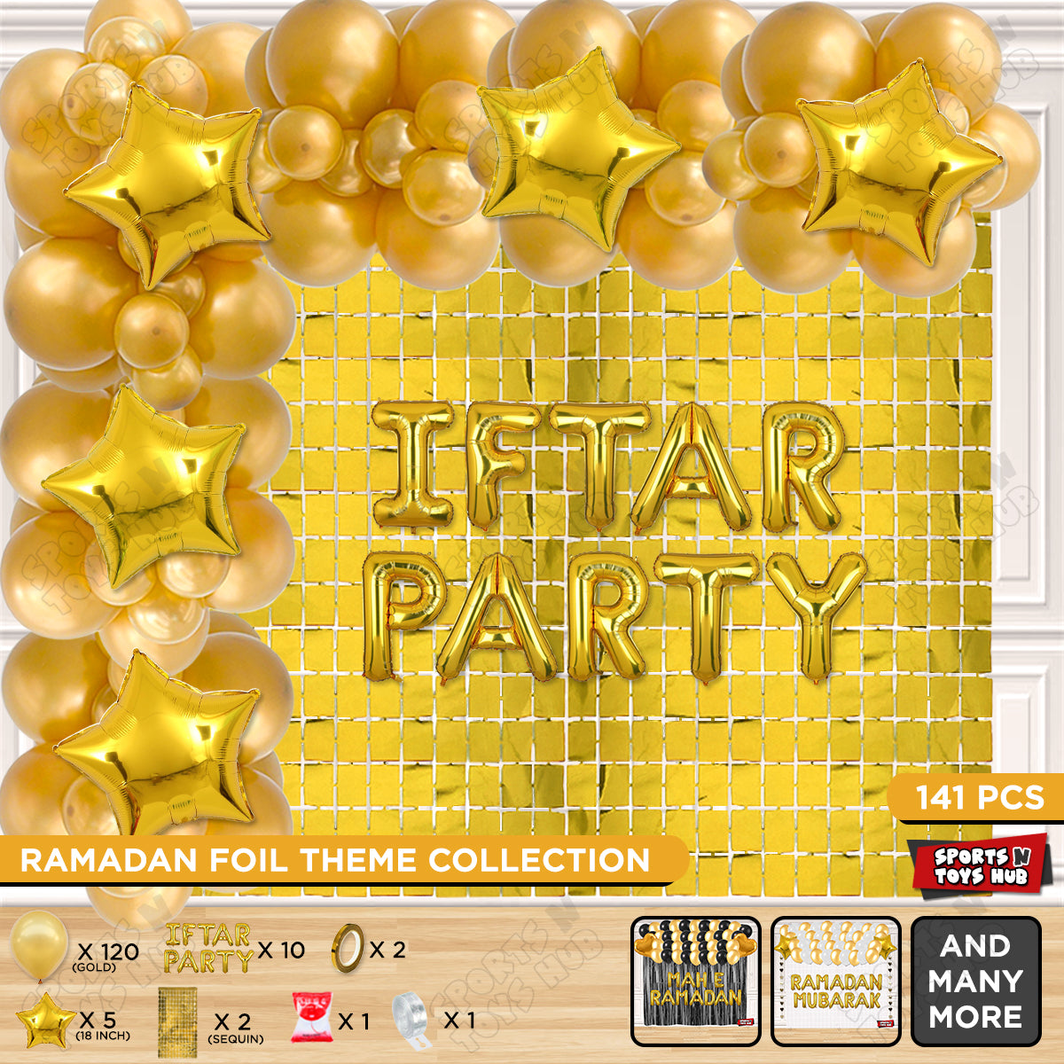 Iftar Party Foil Balloon Arch Theme Collection