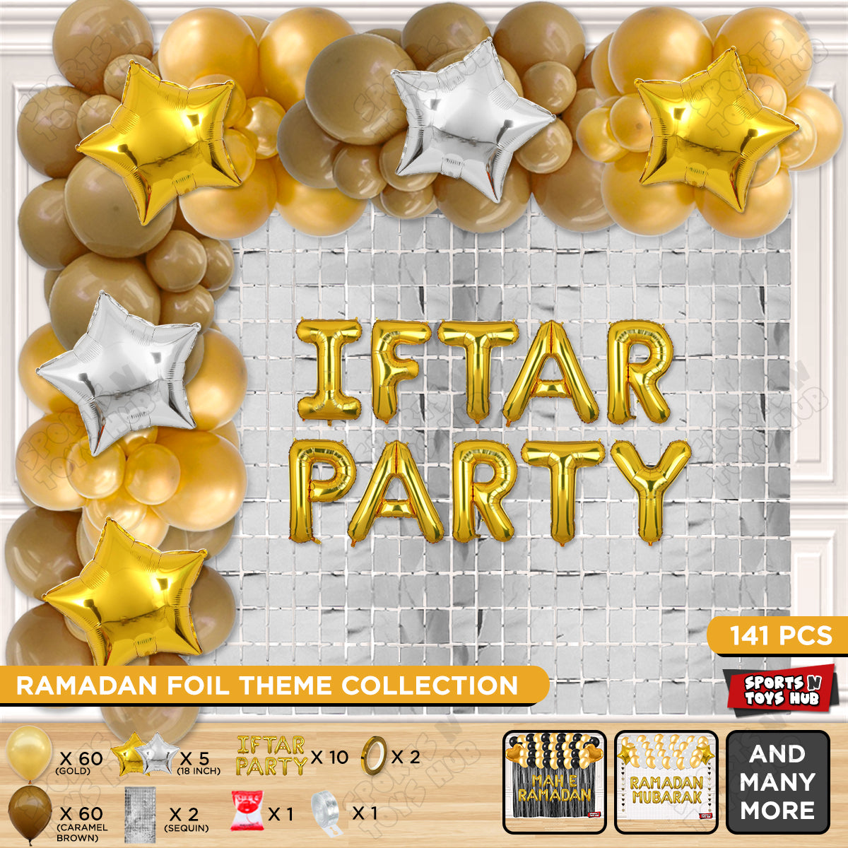 Iftar Party Foil Balloon Arch Theme Collection