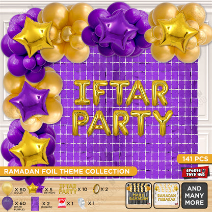Iftar Party Foil Balloon Arch Theme Collection