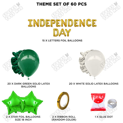 Independence Day Foil Letters Theme Collection