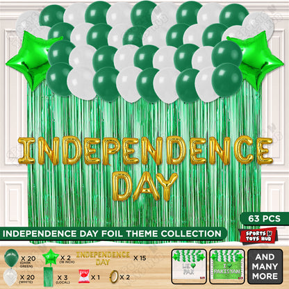 Independence Day Foil Letters Theme Collection