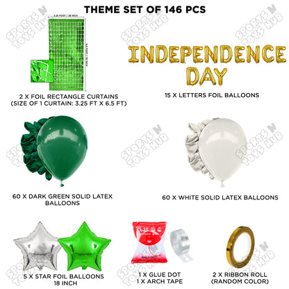 Independence Day Foil Letters Theme Collection