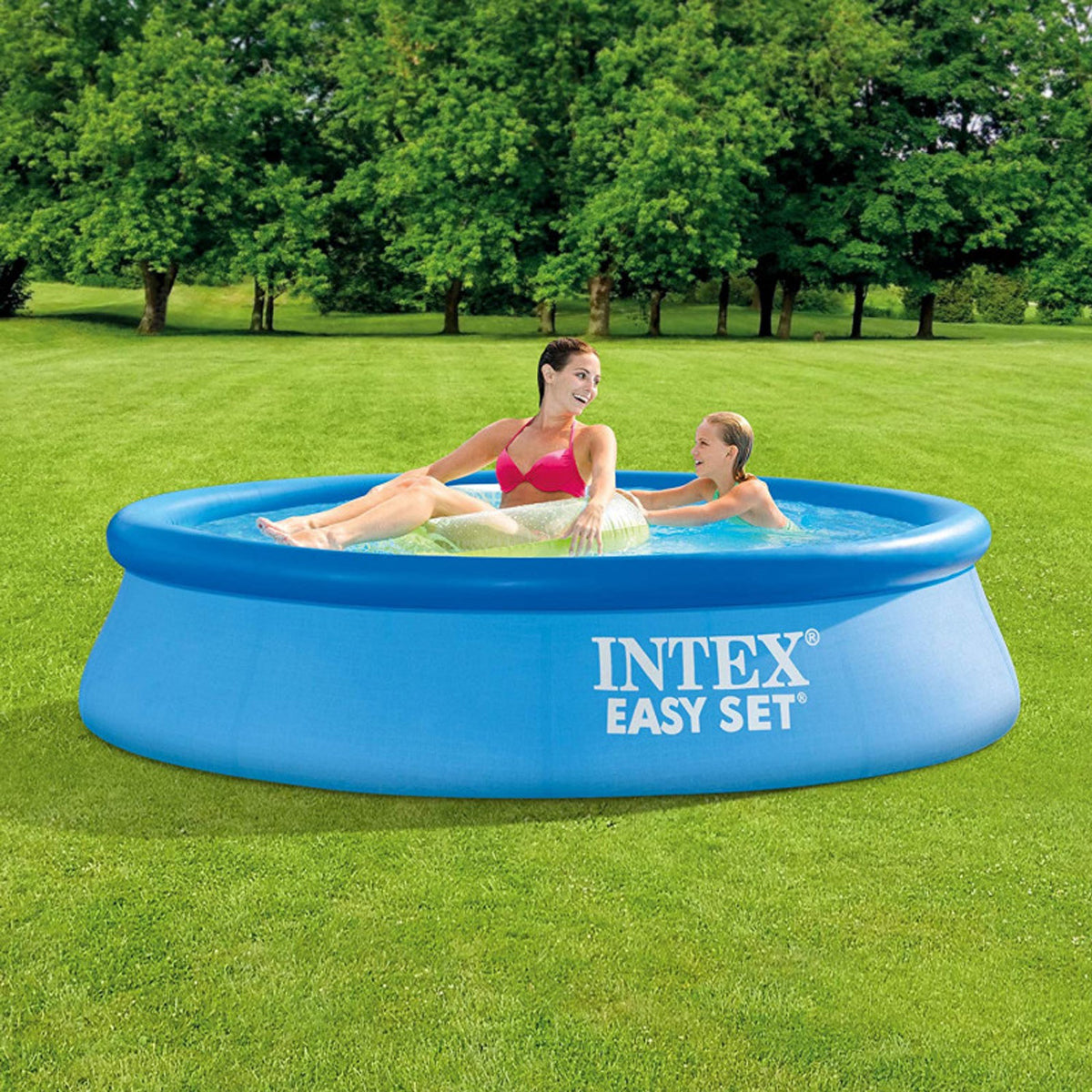 INTEX 8 Foot x 24 Inch Easy Set Swimming Pool - 28106