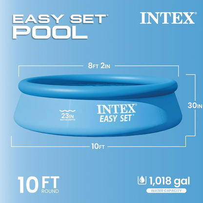 INTEX 10 Foot x 30 Inch Easy Set Swimming Pool - 28120