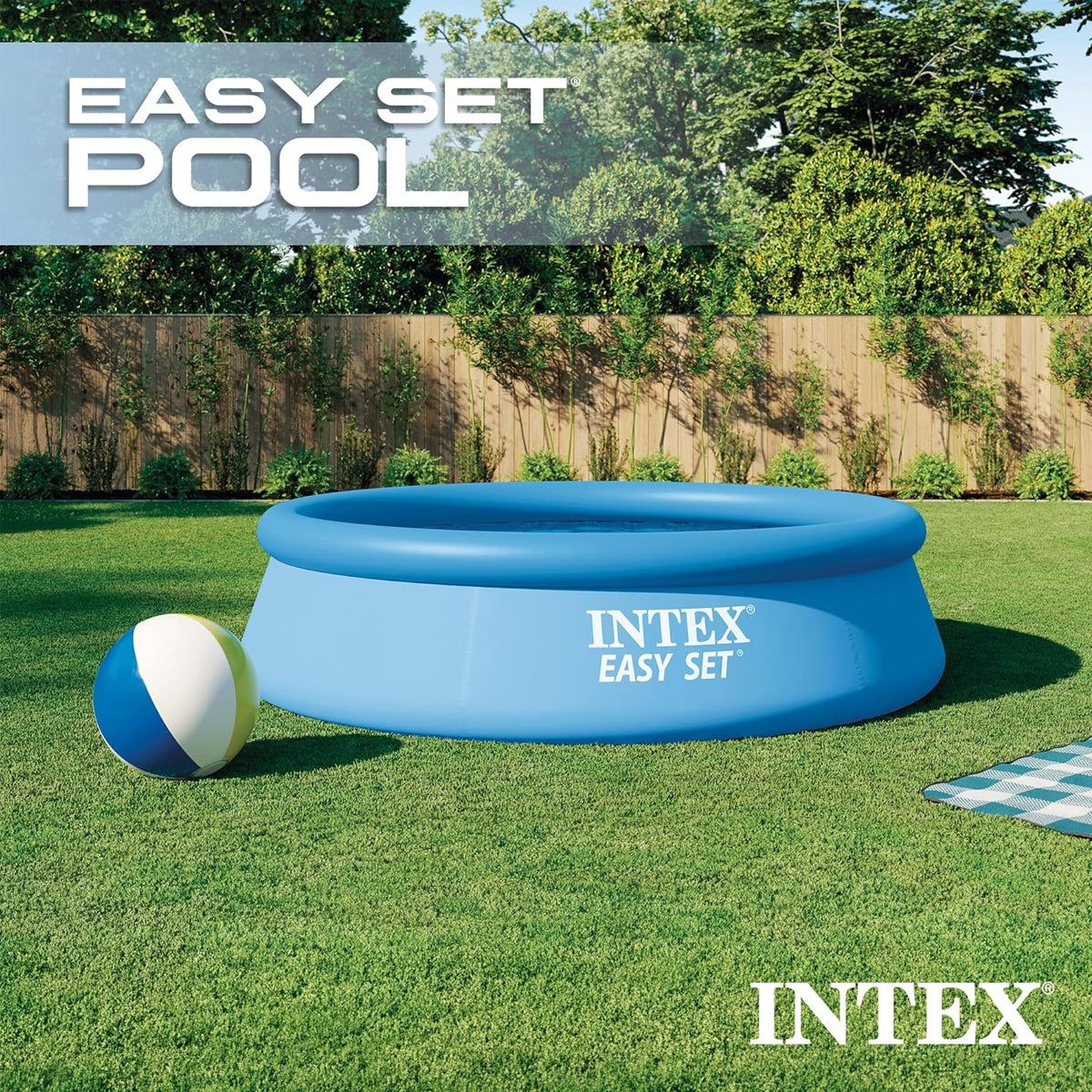INTEX 10 Foot x 30 Inch Easy Set Swimming Pool - 28120