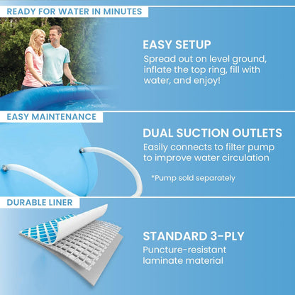 INTEX 10 Foot x 24 Inch Easy Set Swimming Pool - 28116