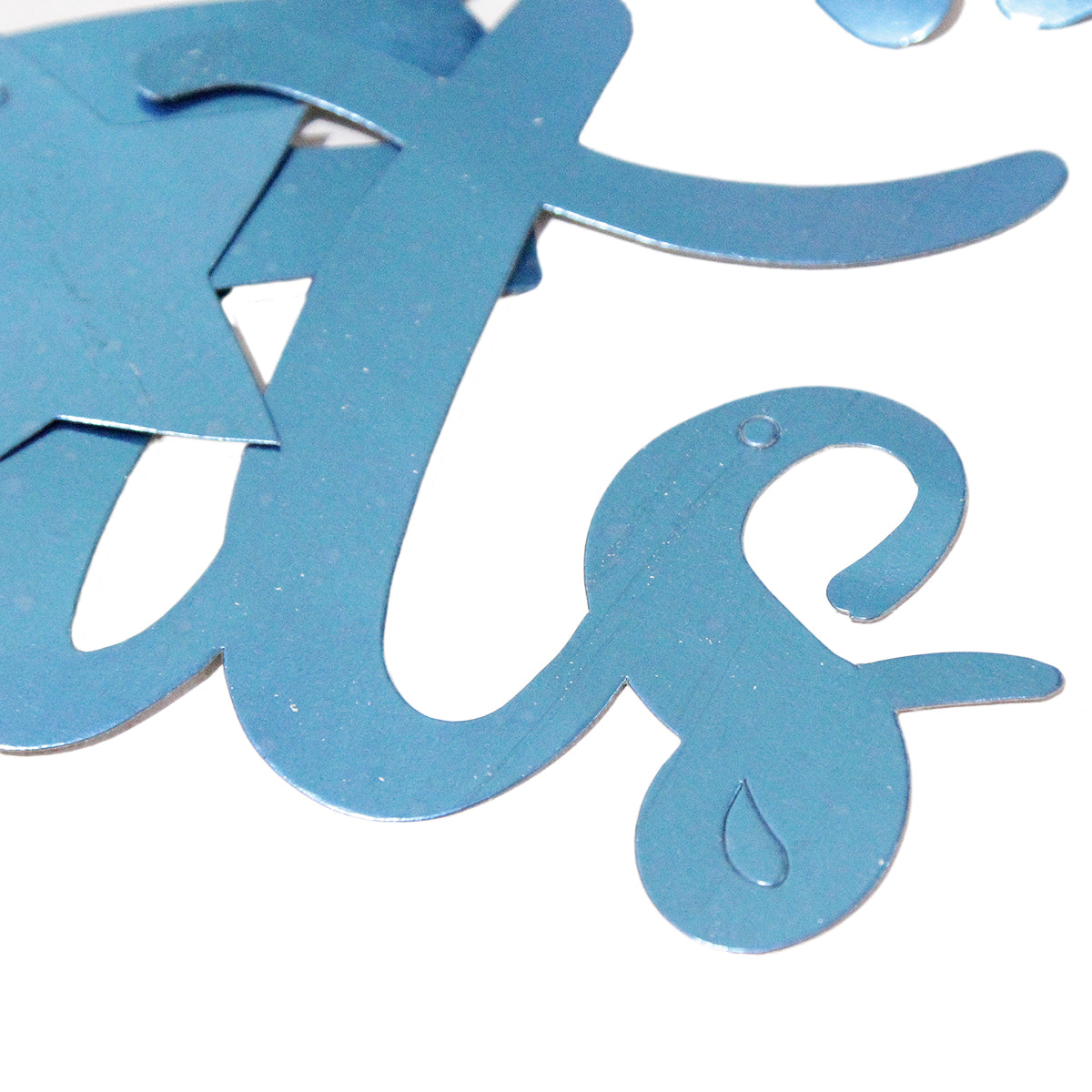 Its A Boy Cursive Cutout Card Banner