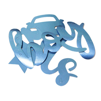 Its A Boy Cursive Cutout Card Banner