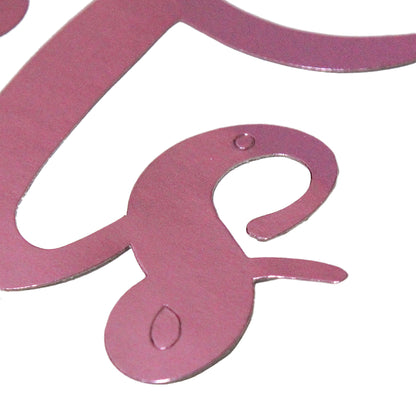 Its A Girl Cursive Cutout Card Banner