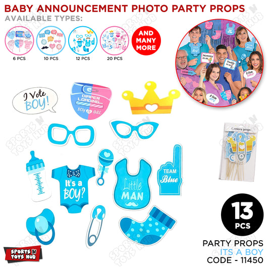 Its A Boy Photo Props - 13 Pcs