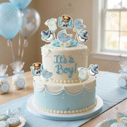 Its a Boy Cup Cake Topper - 12 Pcs