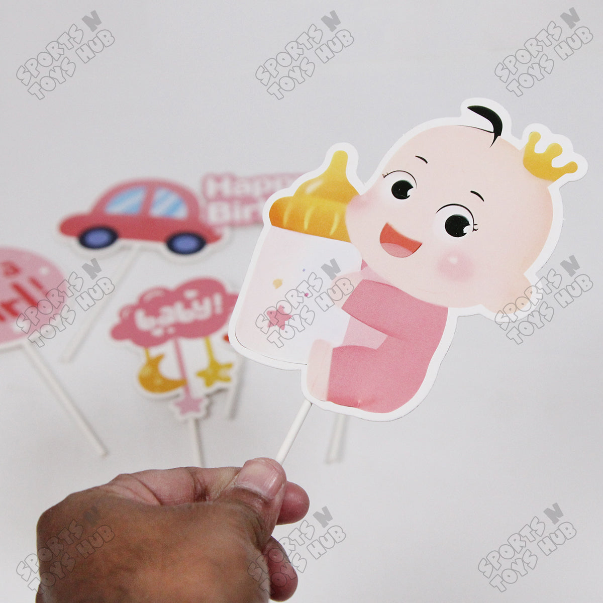 Its a Girl Cake Topper - 6 Pcs