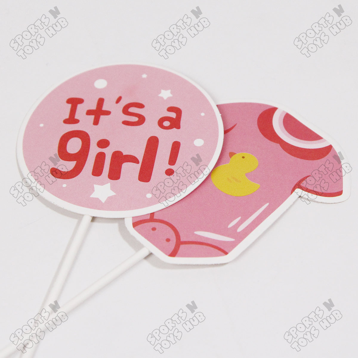 Its a Girl Cake Topper - 6 Pcs