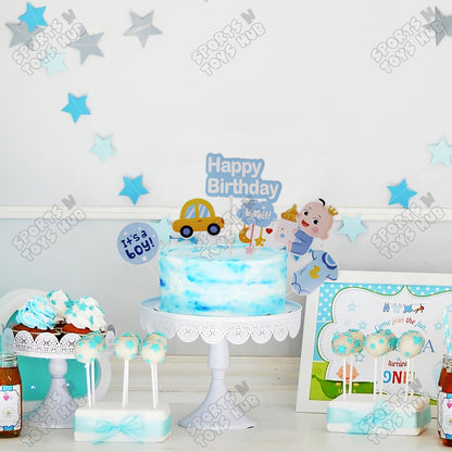 Its a Boy Cake Topper - 6 Pcs