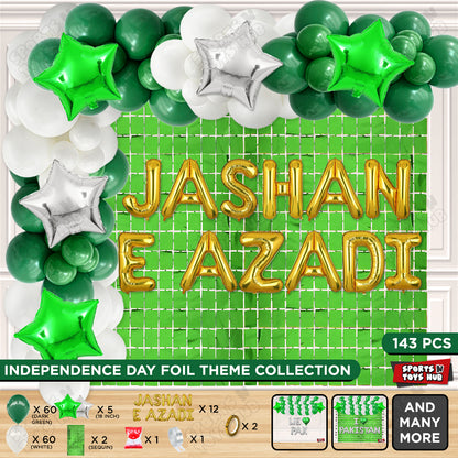 Jashan e Azadi Foil Letters Theme Collection