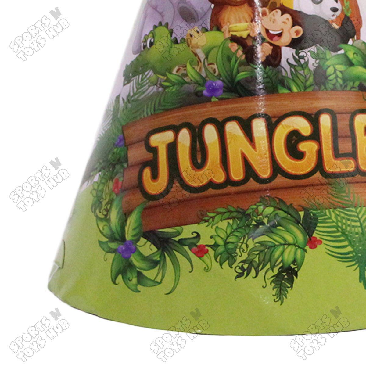 Jungle Safari Cartoons Characters Caps - 6 Pcs