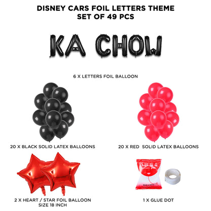 Mc-Queen Ka Chow Foil Letter Theme