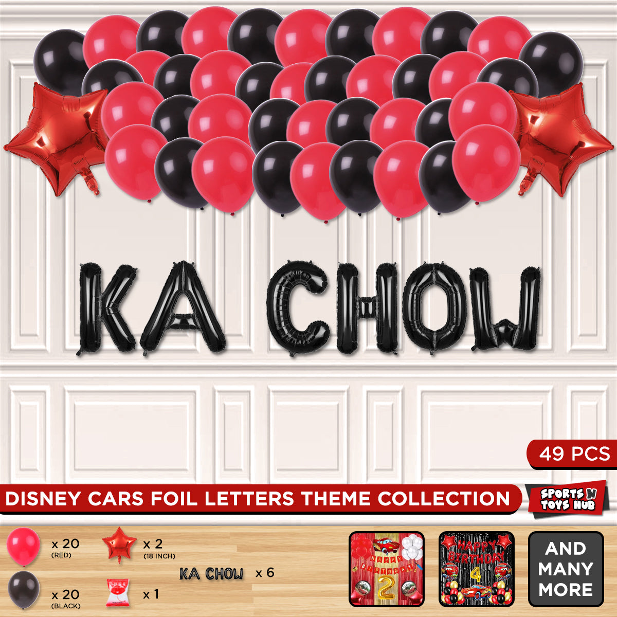 Mc-Queen Ka Chow Foil Letter Theme