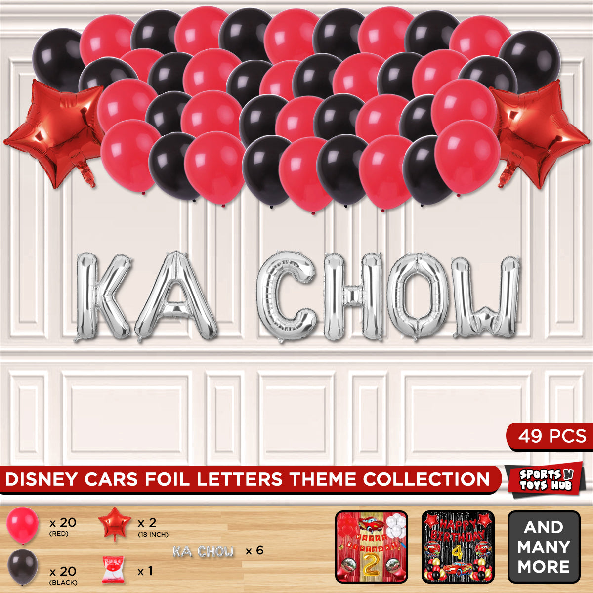 Mc-Queen Ka Chow Foil Letter Theme