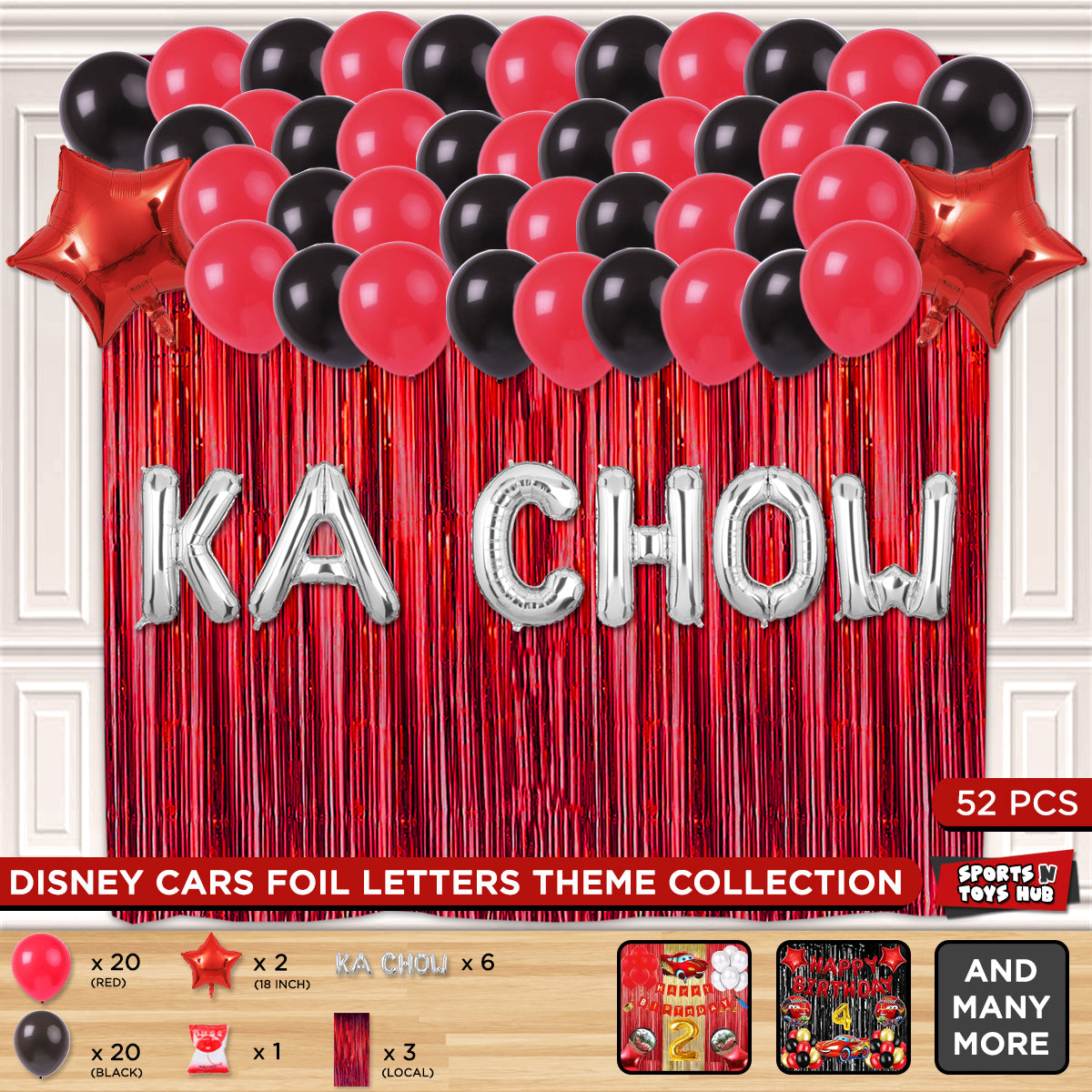 Mc-Queen Ka Chow Foil Letter Theme
