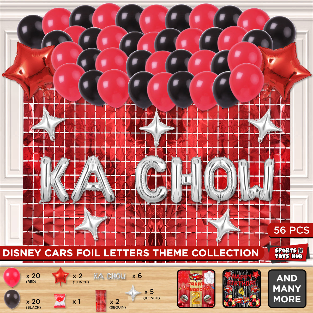 Mc-Queen Ka Chow Foil Letter Theme