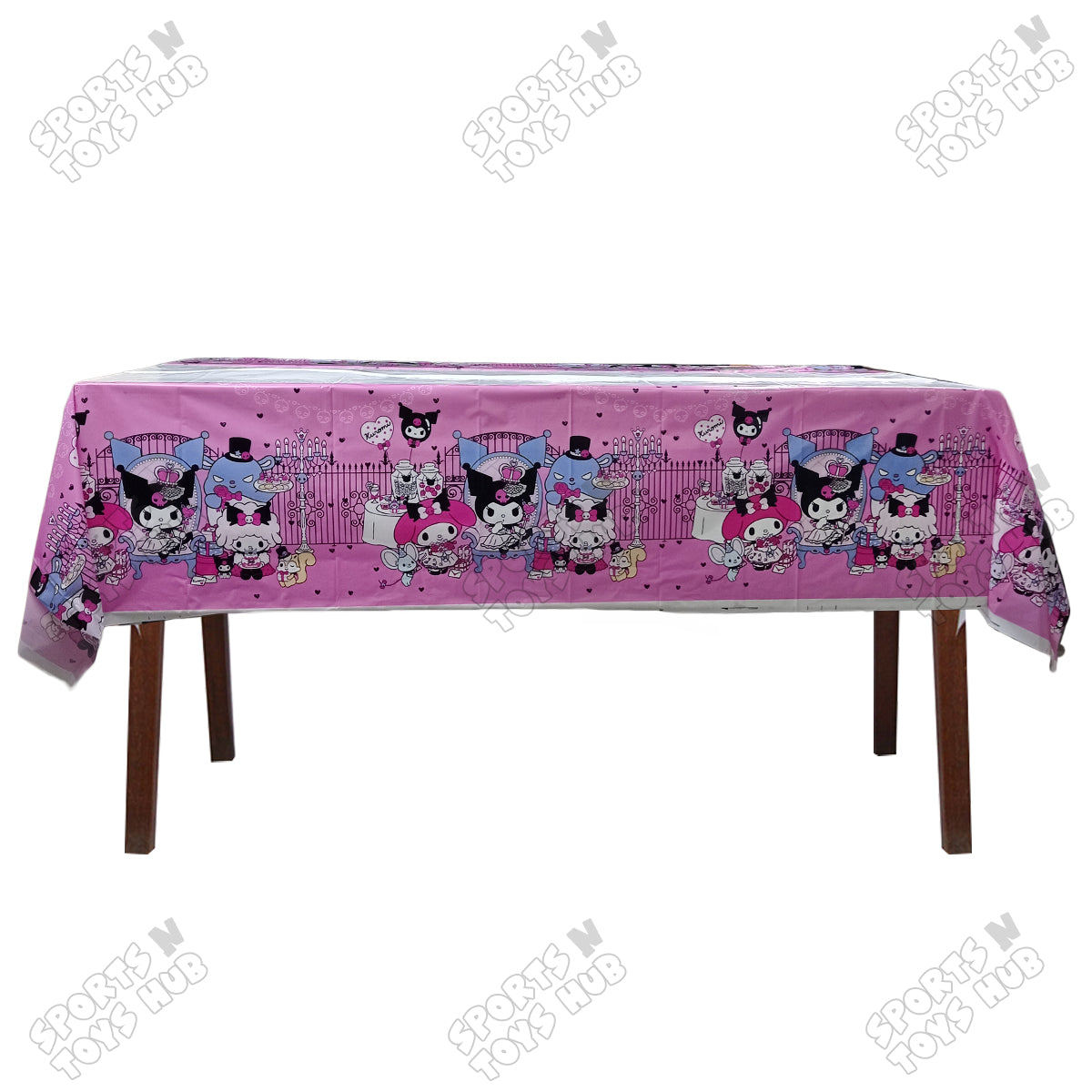 Sanrio Kuromi Character Cartoon Printed Table Cover