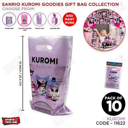 Sanrio Kuromi Goodies Gift Bags - 10 Pcs