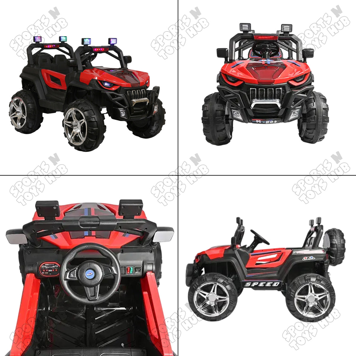 Lagender Off Road Style Jeep - Kids Ride on Battery Operated Electric Car With Lights & Music