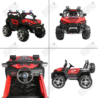 Lagender Off Road Style Jeep - Kids Ride on Battery Operated Electric Car With Lights & Music