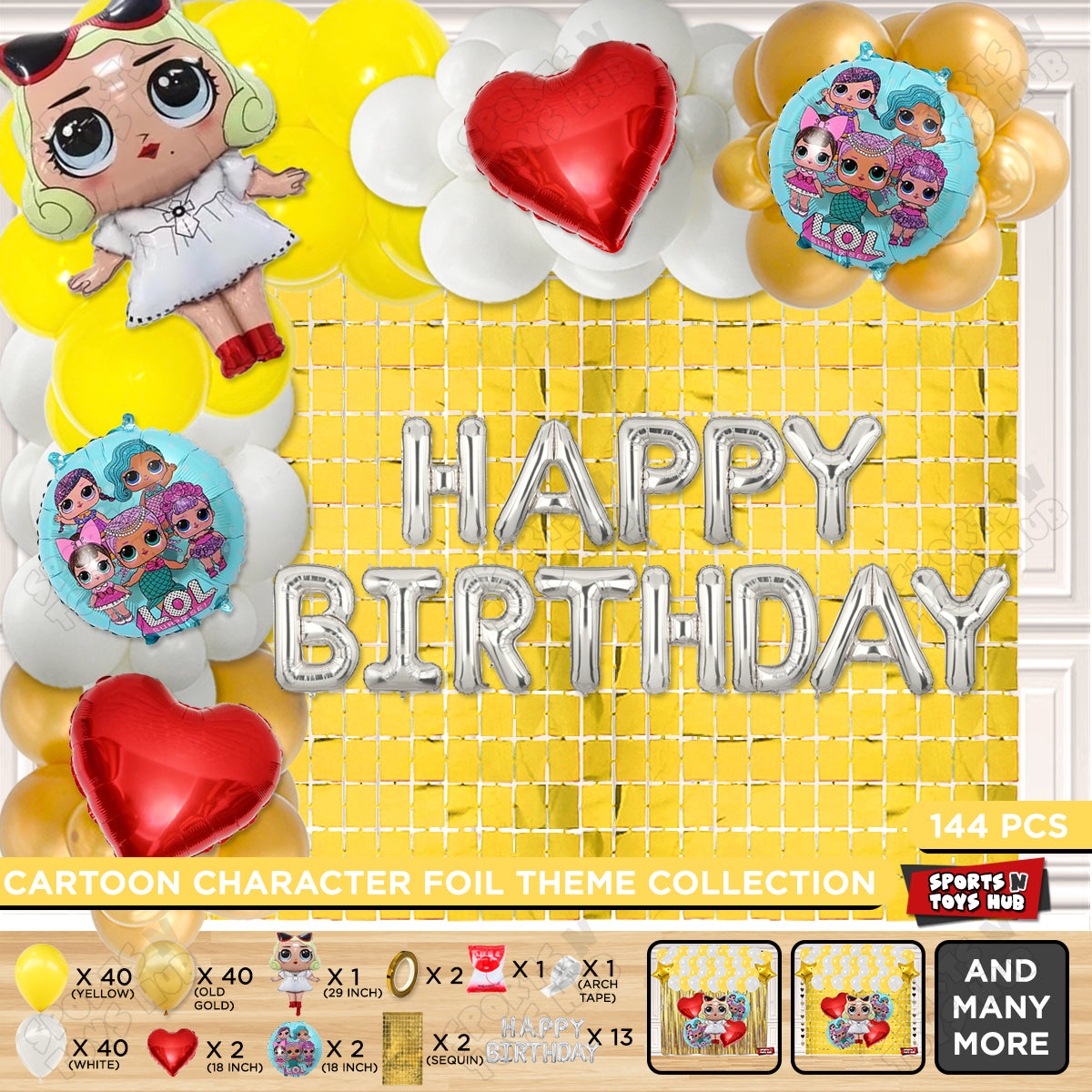 L.0.L Leading Baby Foil Letter Arch Theme Collection