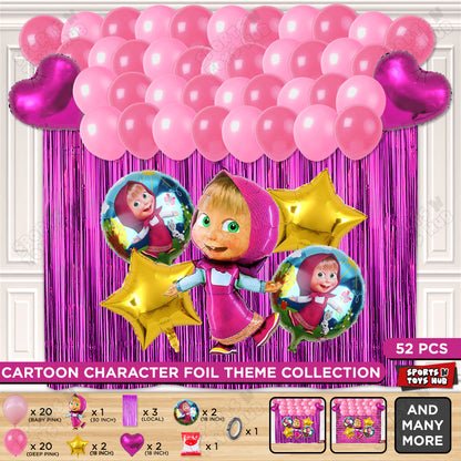 M@sha and The Bear Foil Balloon Theme Collection