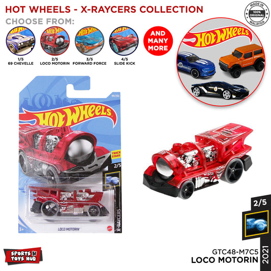 Hot Wheels Diecast Loco Motorin X-Raycers Series Model Toy Cars