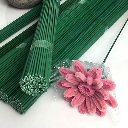 1mm Floral Stem Wire – Premium Green Florist Wire for Artificial Flowers, Bouquet Making, Wreath Making, Floral Arrangements & DIY Craft Supplies