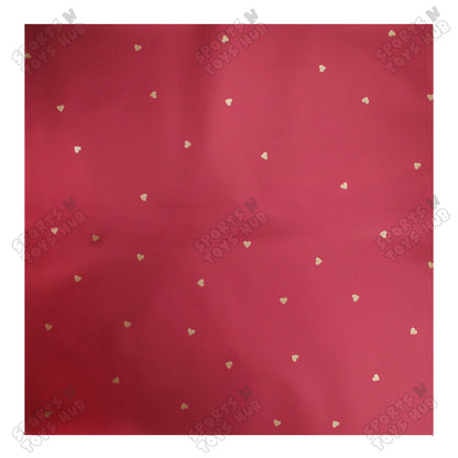 Love Hearts Printed Solid Opaque Flower Bouquet Sheets - 20 Sheets