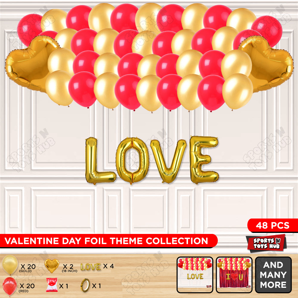 Love Foil Letter Garland Theme Collection