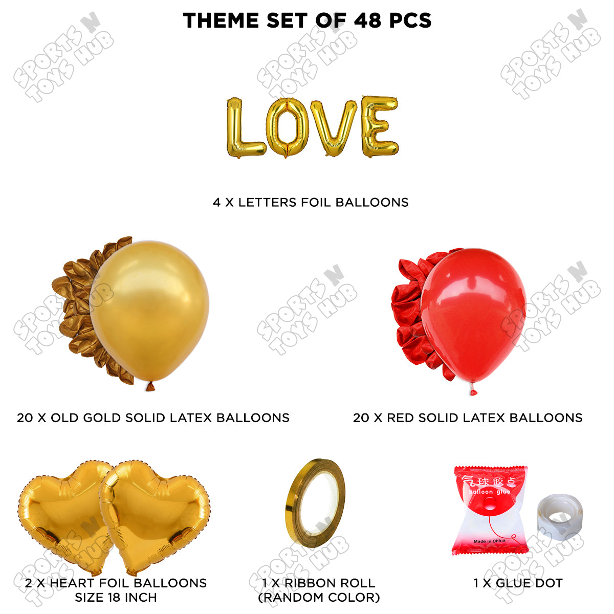 Love Foil Letter Garland Theme Collection