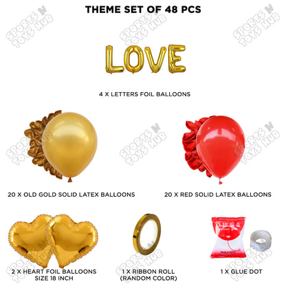 Love Foil Letter Garland Theme Collection