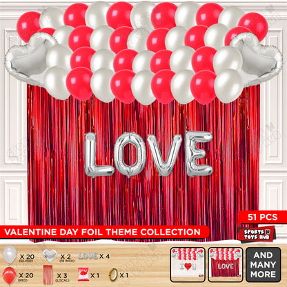Love Foil Letter Curtain Theme Collection
