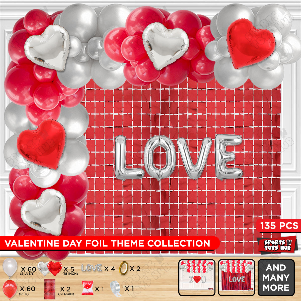 Love Foil Letter Arch Theme Collection