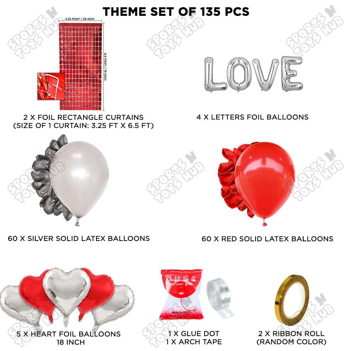 Love Foil Letter Arch Theme Collection