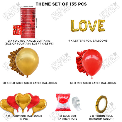 Love Foil Letter Arch Theme Collection
