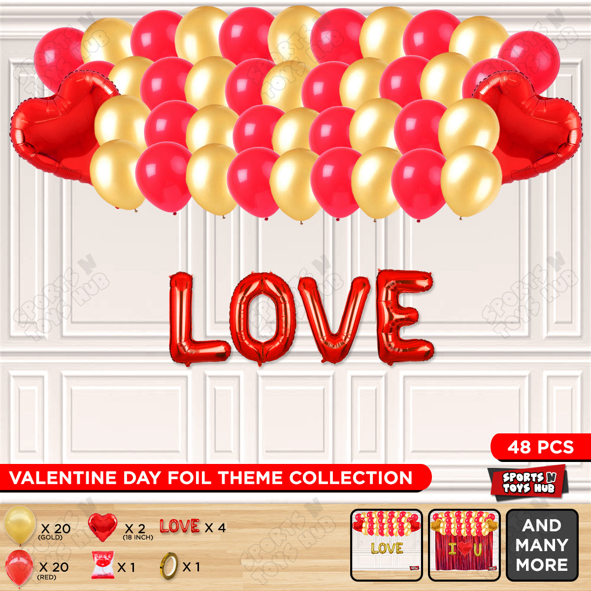 Love Foil Letter Garland Theme Collection