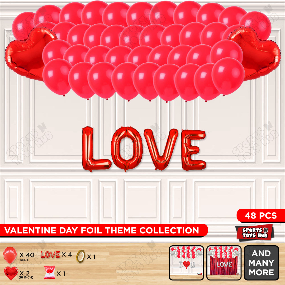 Love Foil Letter Garland Theme Collection