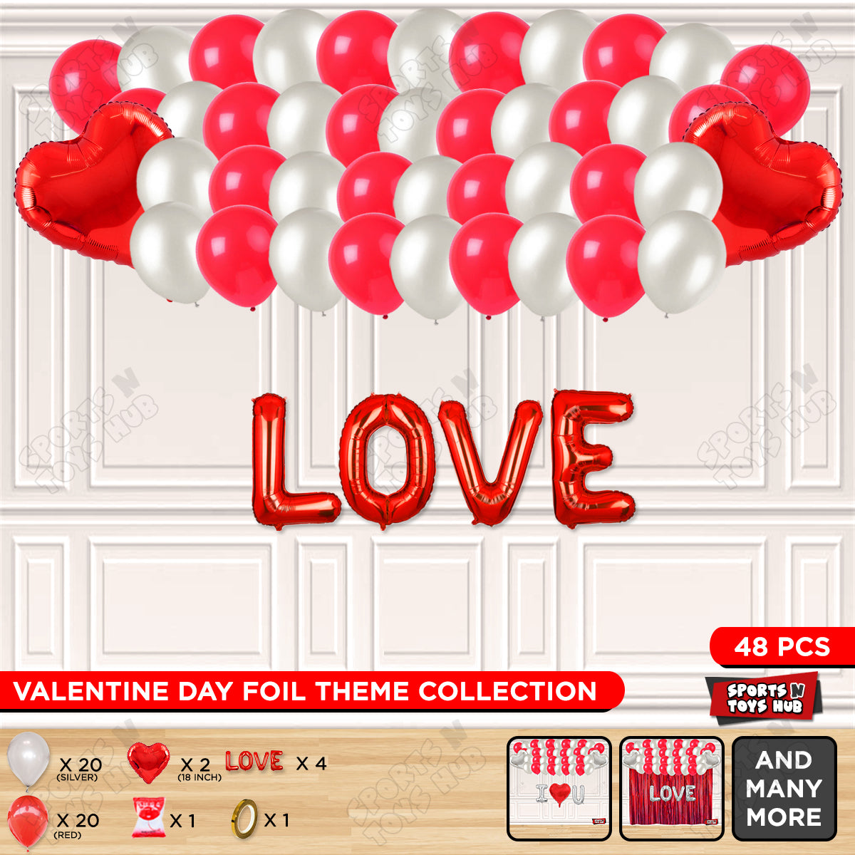 Love Foil Letter Garland Theme Collection